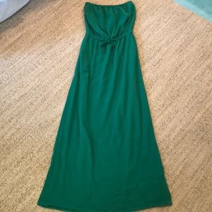 J Crew Strapless Maxi Dress